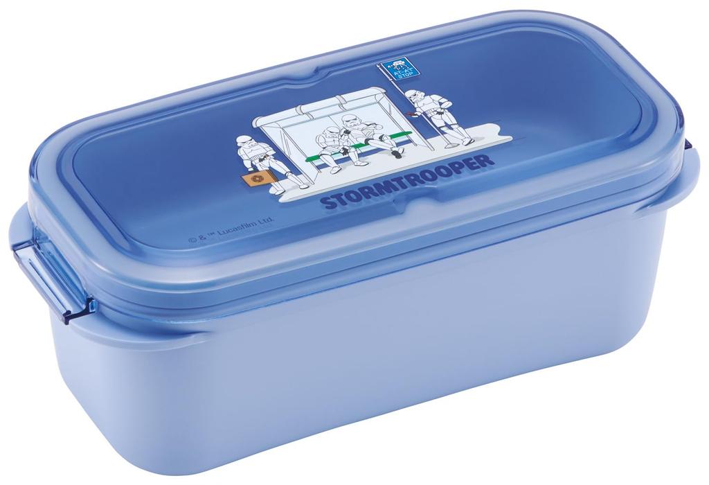 Skater Lunch Integrated Easy to Dishwasher Microwave Made in Star Wars Unique Art Stormtrooper 2-tier Box, 570ml, Gasket, Clean, Safe, Safe, Japan,