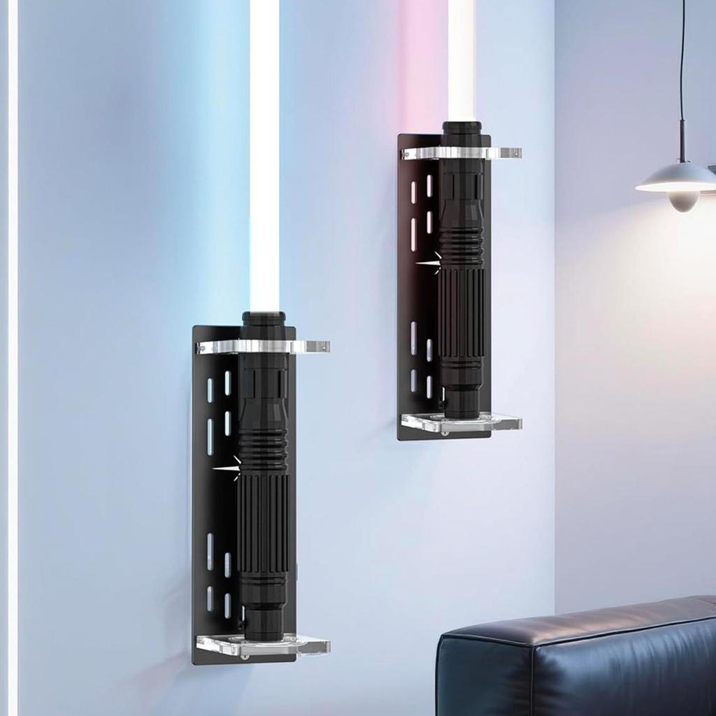 Acryl Klar Lichtschwert Ständer Vertikal Acryl Sammlerstück Organizer Wandhalterung Lagerregal Für Lichtschwert Display Ständer