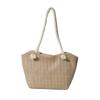 Chic Woven Tote Bag For Women Ideal For Spring Summer Travel Casual Beach Use