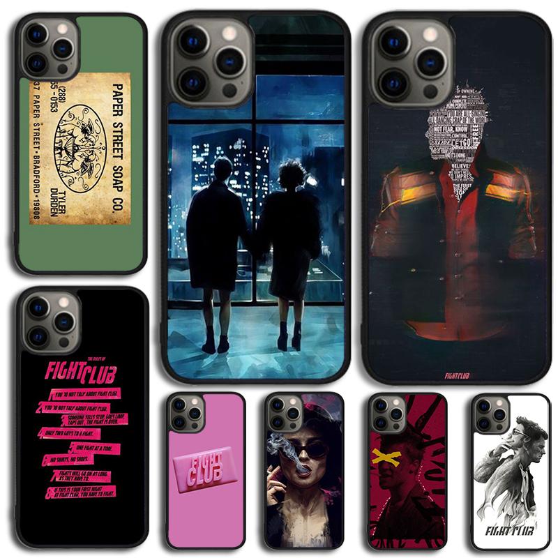 Fight Club Movie Poster Phone Case For iPhone 17 Air 15 16e 14 13 Pro Max Coque 12 11 Pro Max PLUS cover