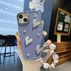 Suitable for Apple 16PRO Metal Photo Frame Pearl Love Mobile Phone Case IPhone 7P/XR Solid Color Protection Case
