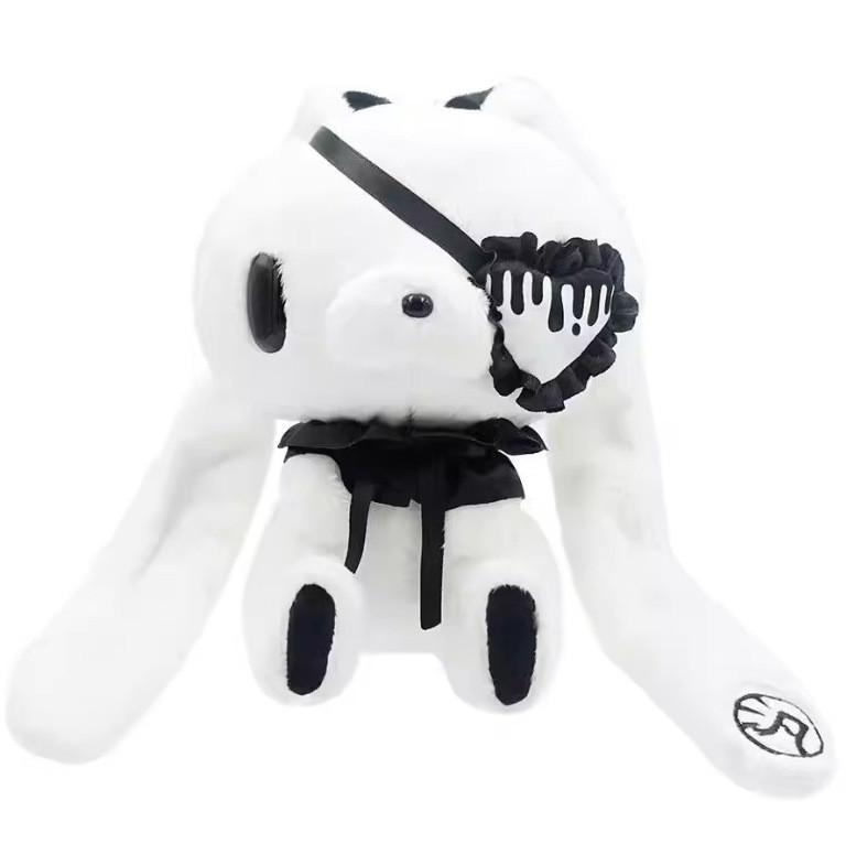 Gloomy Bunny Gothic Eye Patch Plush Toy Keychain With Soft Pp Cotton For Collectors