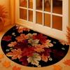Flower Floral Welcome Rugs Boho Door Mat New Half Round Doormat  Indoor Outdoor