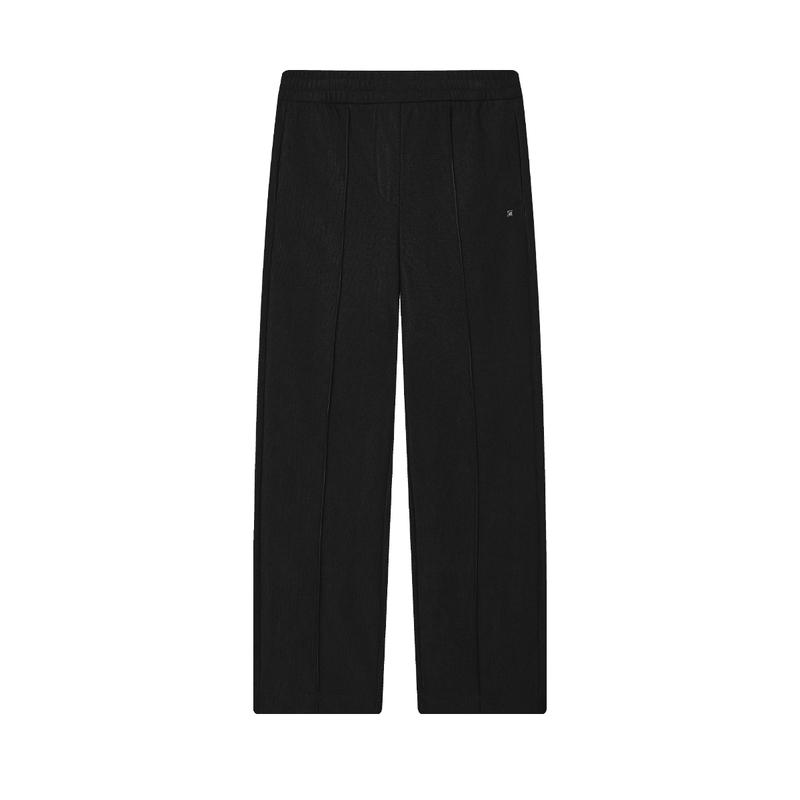 New FILA Knitted Sports Pants Women's Jet Black F11W443602FBK