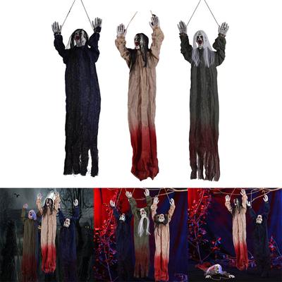 Halloween-Geistergesichtsdekorationen, auffälliges blutiges Augenform-Puppenornament, das an dunklen Orten erschreckend wirkt