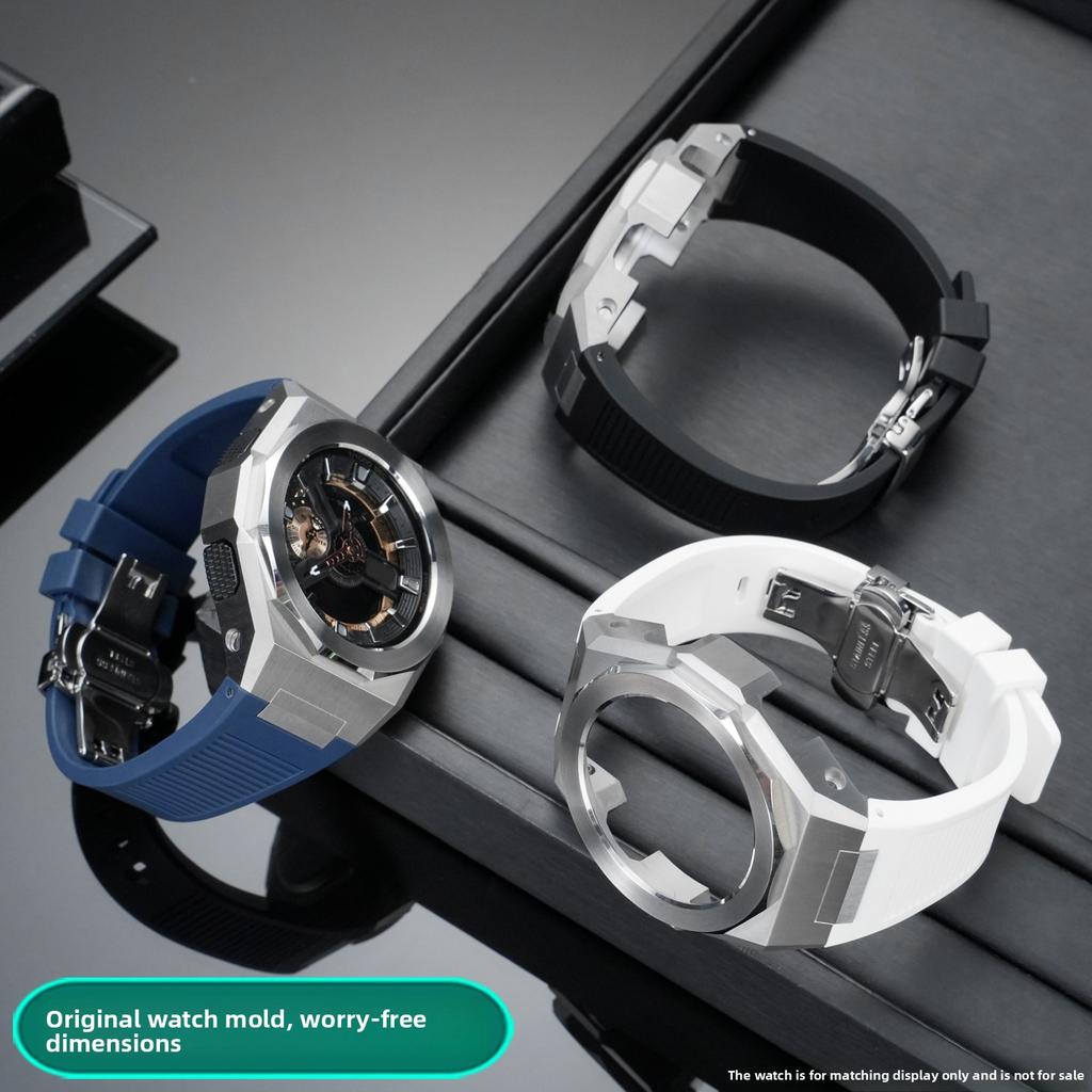 GA110 Kit di Modifica Cinturino Orologio Cassa Per Casio G-SHOCK GA-110 GA-120 GA100 Cassa Modificata in Acciaio Inossidabile Cinturino in Gomma set strumenti