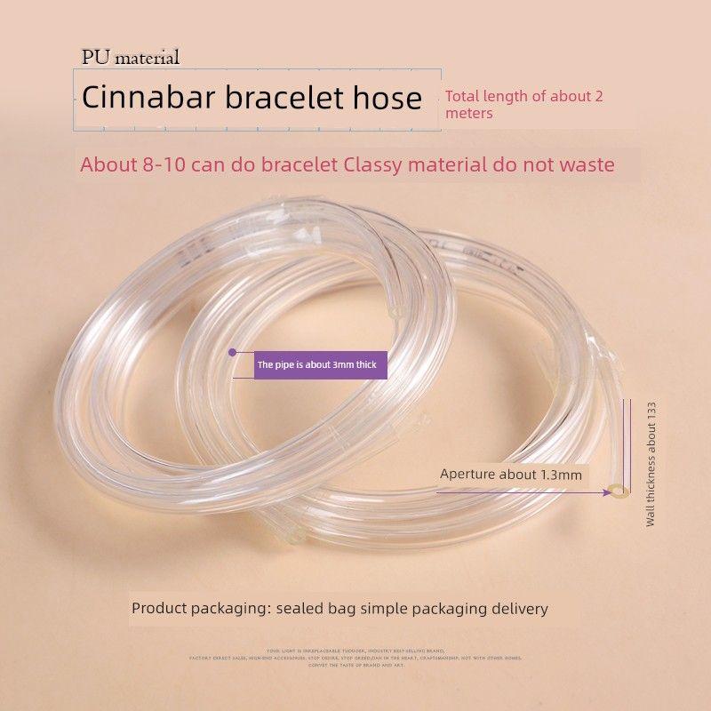 

Закаленный ремешок для переноски Браслет из киновари Плетеный шланг Шланг Чешуя дракона Веревка Плетеная внутренняя оплетка Обмотка Сделай сам Ручная работа Пластиковая трубка Tube thick about 3mm [length about 2 m]]