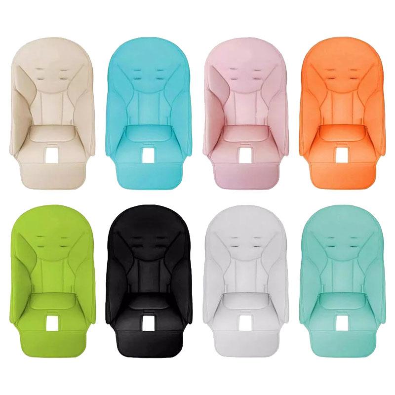 Baby Pu Leather Dining Chair Cover Children Leather Cushion Baby Dining Chair Leather Cover With Padding Seat Case Accessories