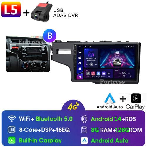 Touch screen For Honda Jazz 3 2015 - 2020 Fit 3 GP GK 2013 - 2020 Car Radio Multimedia Player GPS Navigation 4G Carplay 2Din DTS