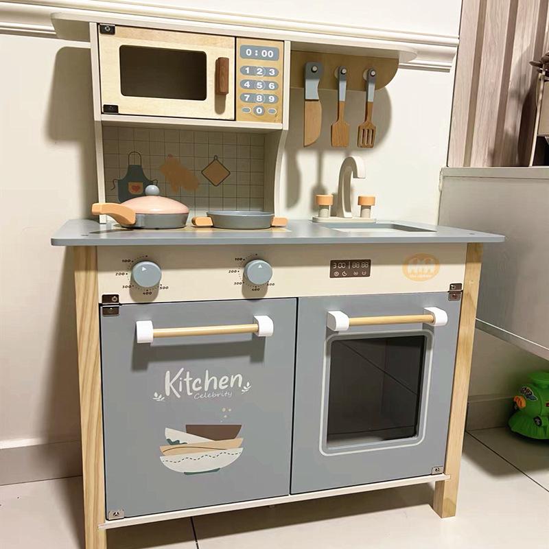 

Деревянный детский игровой кухонный набор - Подарок для девочки