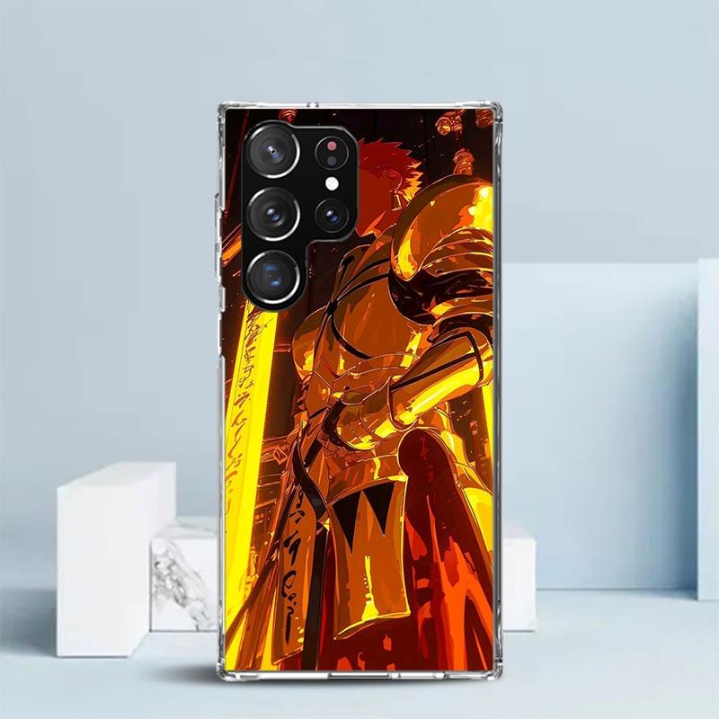 Fate Zero Stay Night Gilgamesh Phone Case For Samsung Galaxy S24 S25 Edge S26 Ultra S22 S23 Plus S21 + S20 FE Soft TPU Back Cove