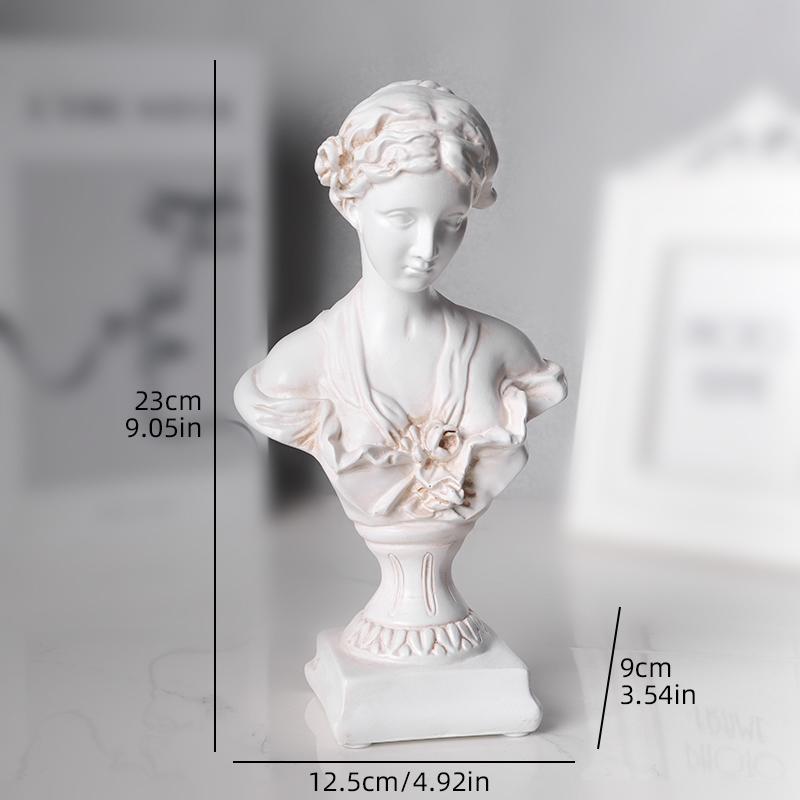 Greek Style Bust Statues for Sketching, Home Decorations for Bedroom, Living Room, and Study Desk