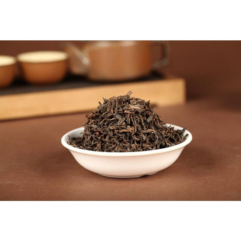 500g Yunnan Puerh Tea 2018 Menghai Ancient Tree Golden Bud Loose Tea Cooked Tea