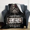 1pc Viking Valhalla Throw Blanket Soft Flannel, Cozy All Season Polyester Perfect for Home, Office