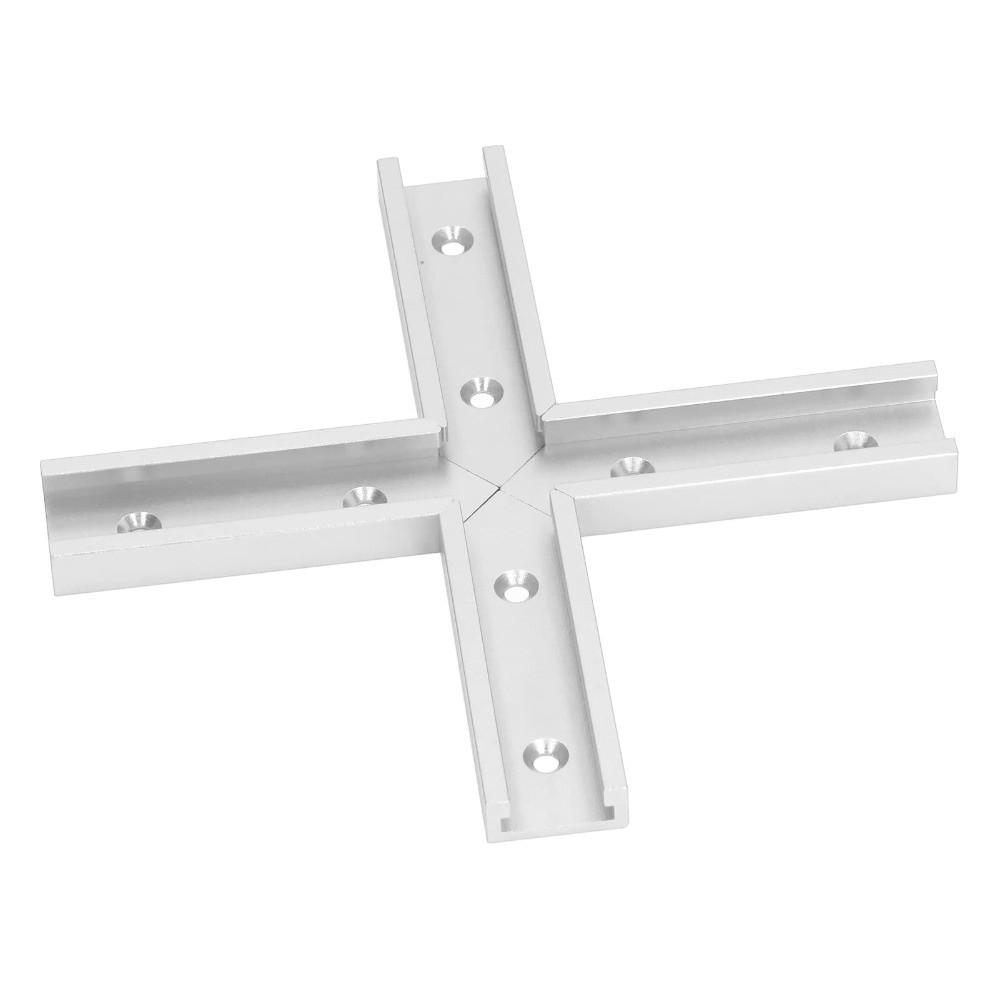 4pcs Aluminum Alloy Miter Track Jig Fixture 30mm Width Slot Connector For Router Table