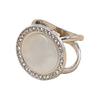 Round Scarf Ring Ring, Sparkling Rhinestone Slide Decorative Holder for Women Neckerchiefs Silk Scarves Shawls Shirts Lightweight