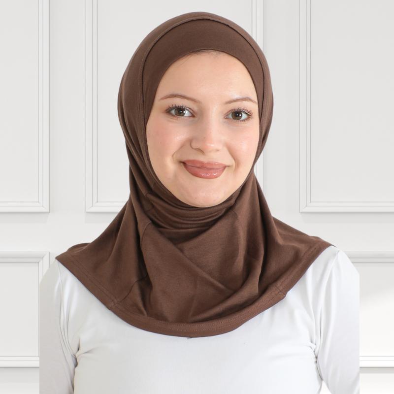 Sportovní instantní hidžáb pro ženy, muslimský bavlněný turban, měkká pokrývka hlavy, hidžáby připravené k nošení, modlitební oděv, islámské oblečení