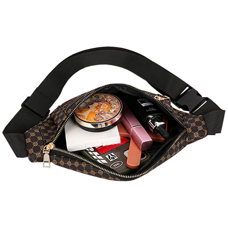 Trendige Damen-Bauchtasche mit mehreren Mustern Stilvolles Design für den täglichen Gebrauch Outdoor-Ausflüge Mehrere Taschen Vielseitige Praktische Tasche