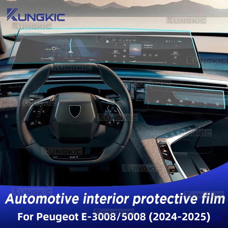 21 inch for Peugeot E-5008 E-3008 2024 2025 TPU Screen Protector Car LCD GPS Navigation Dashboard E-5008 2025 Accessories