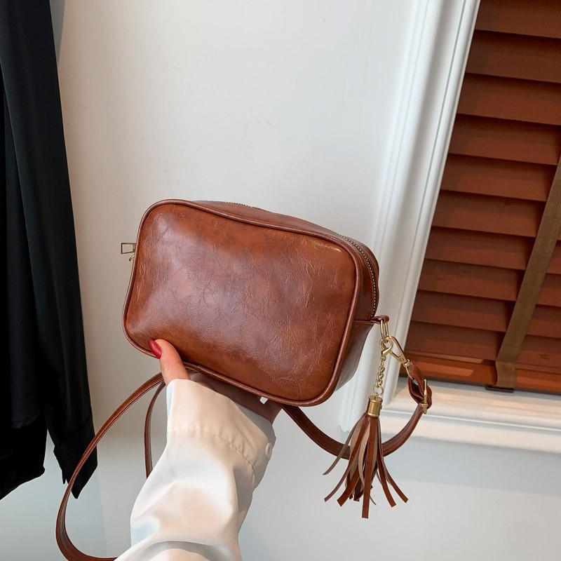 

Stylish Korean Women s Crossbody Bag Small Retro Square Bag With Wide Shoulder Strap StyleE