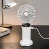 Summer Essential Fan Foldable Handheld Fan, Rechargeable USB Mini Desk with 5 Speed, Wireless Cooling Device LED Display, Portable Personal
