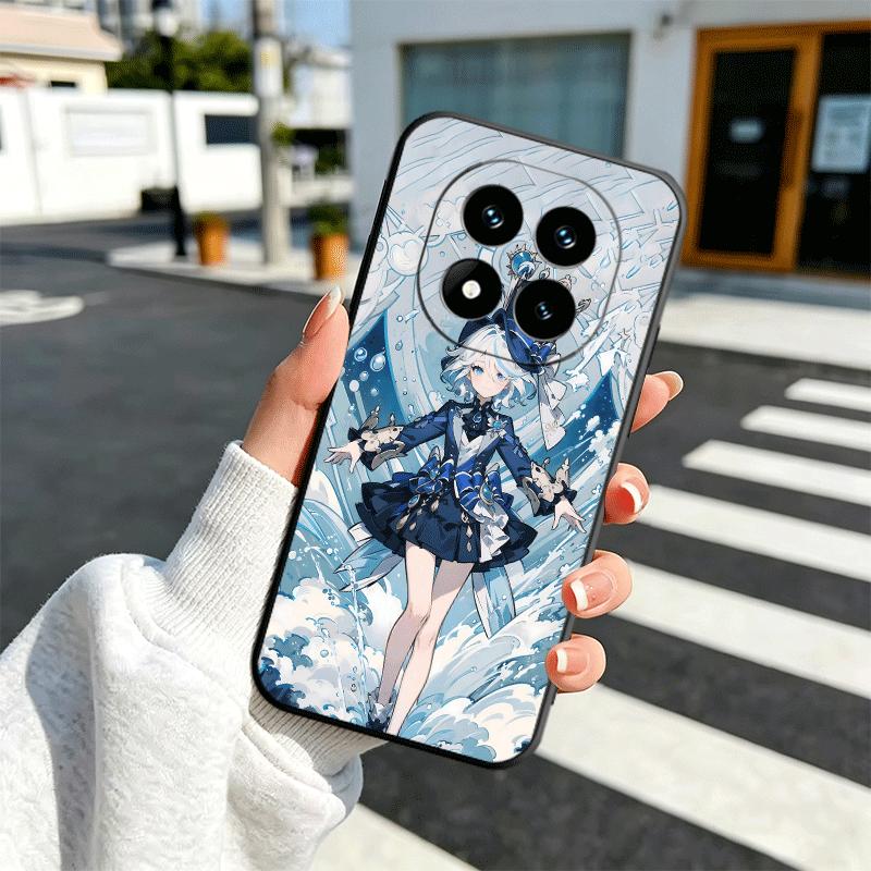Genshin Impact Furina Soft Phone Case for Xiaomi Redmi Note 12 13 14 15 Pro Plus 11 12S 11S 11T 10 4G Black Cover Back Shell