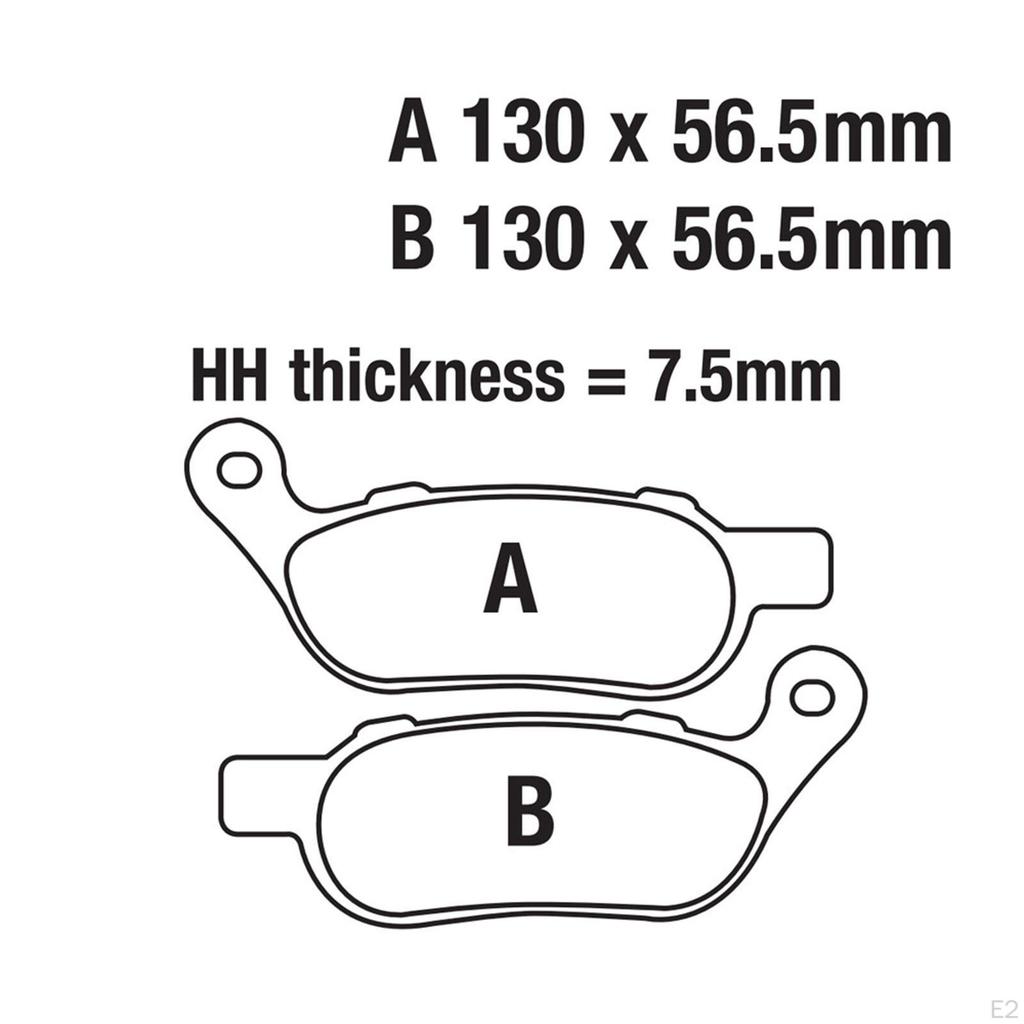 Motorcycle Brake Pads,Sturdy,Wear Resistant Modification Repair Spare Parts Easy Installation