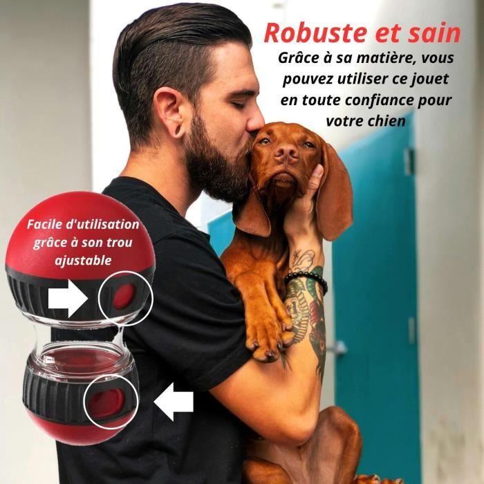 Jouet interactif pour Chien Distributeur de croquettes, Balle Interactive Chien, Jouet Intelligent, Jouet Chien Indestructible