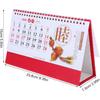 DOITOOL 2026 Horse Year Desk Calendar Chinese Calendar Vintage Monthly Flip Paper Standing Planner for Home Office Decor Daily Schedule Time