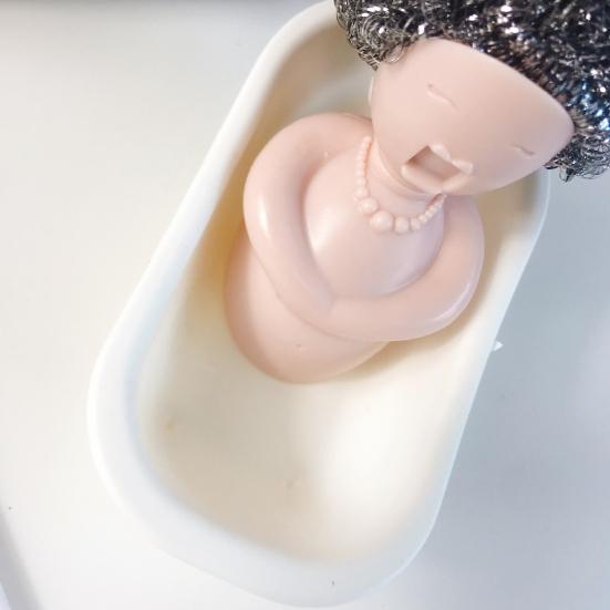 Bathtub Shaped Cleaning Ball Rack Dishwasher Safe Cute Dish Scrubber Holder Sink Organizer Kitchen Decoration