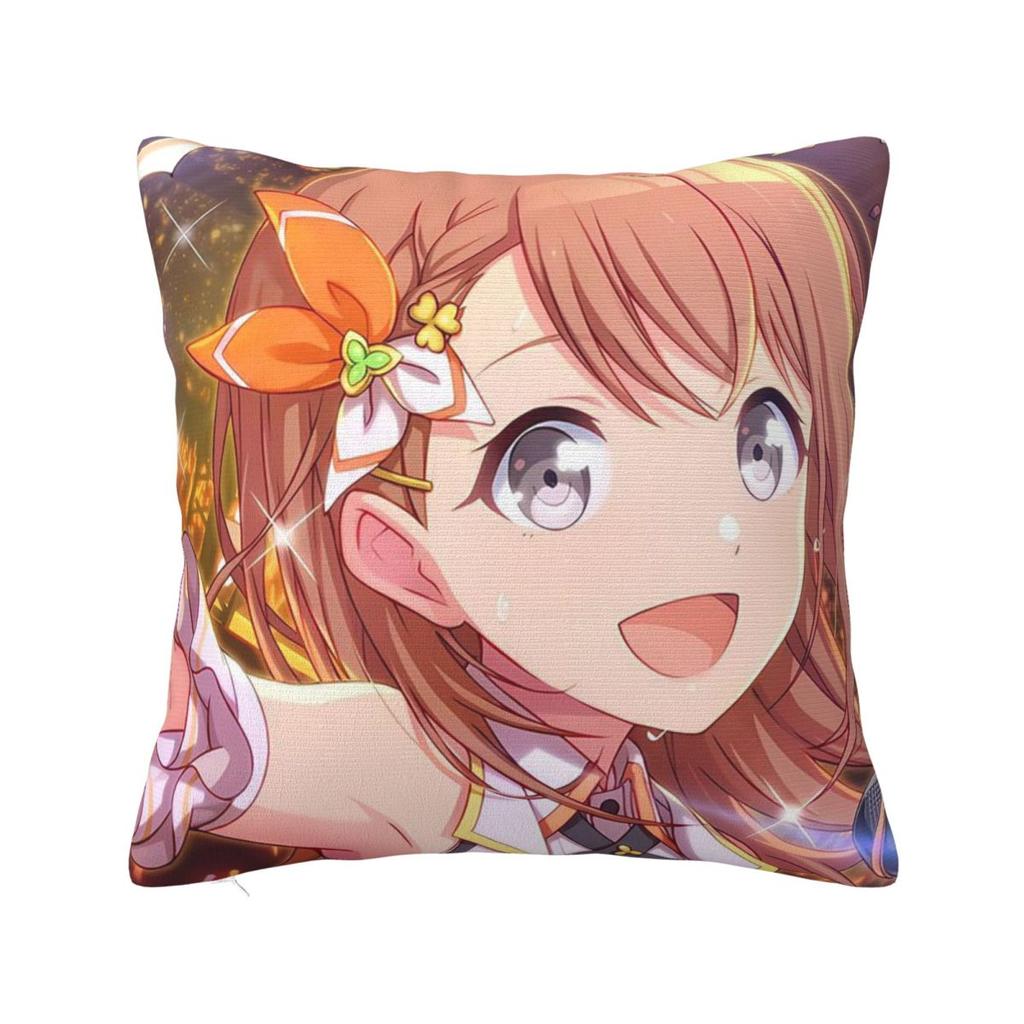 Anime Minori Hanasato Square Pillowcase Cushion Cover Pillow Case Throw Pillow Cover for Home Bedroom Car