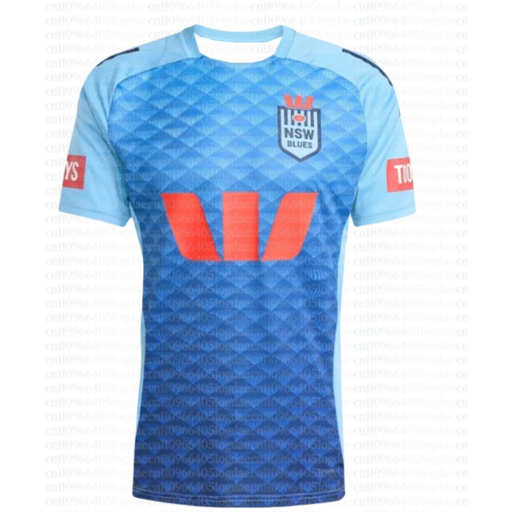 Camiseta de Local NSW Blues 2026 para Hombre Camiseta de Rugby Fútbol Adulto Entrenamiento Ropa Deportiva Fans Camiseta de Secado Rápido Impresa en 3D