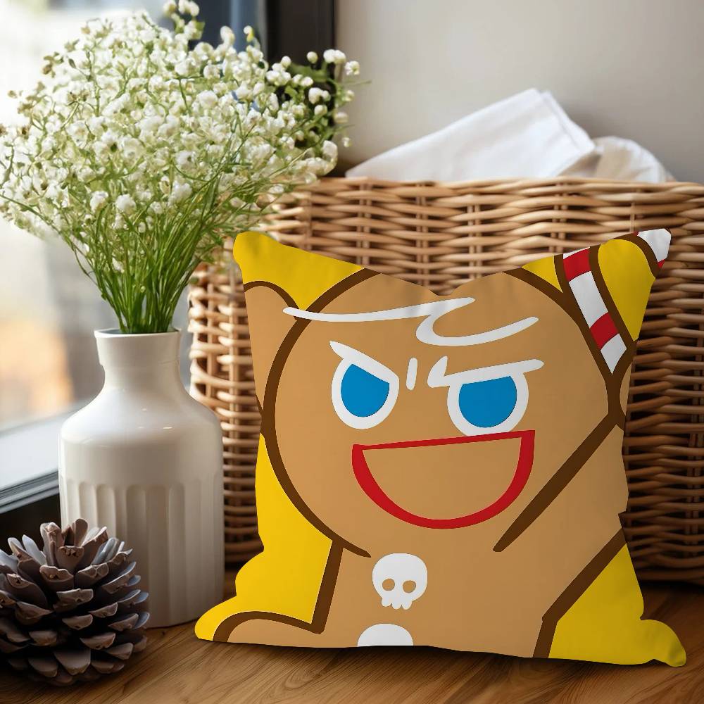 Anime Cookie Run K-Kingdom Cushion Cover Pillow Cover Decor Pillowcase Printed Cushion Case For Couch
