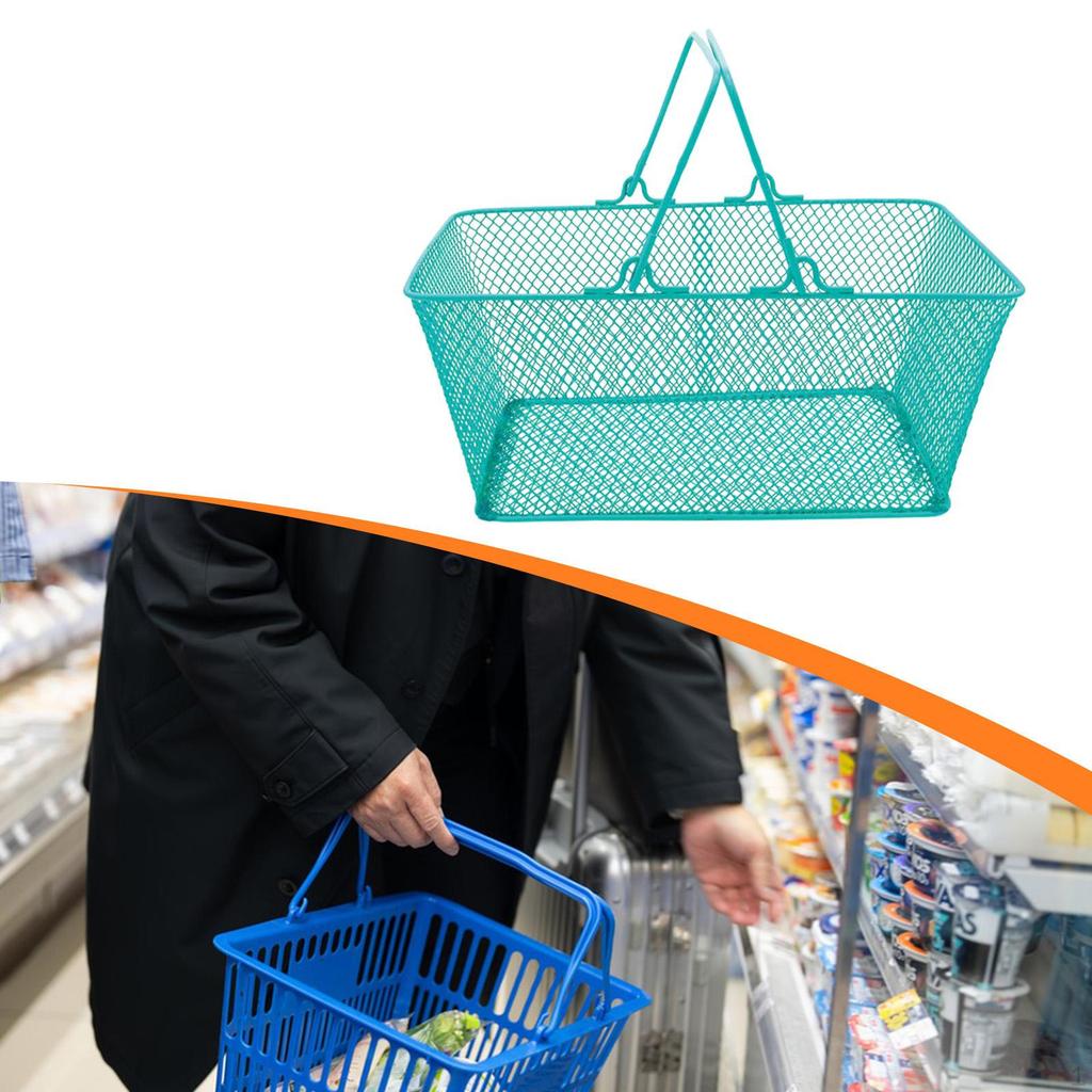 Nákupní košík Kosmetika Ruční nákupní košíky s rukojetí pro supermarket