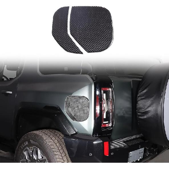 Fuel Tank Cover Cap Fits 2024 2025 and up Compatible with Hummer EV Dry Carbon Outer Exterior Trim I Lightweight Strong with UV-Resistant Clear