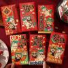 6pcs Thickened Lucky Red Pocket Blessing Money Envelope Red Pocket New Year Money Bag  Birthday Gift