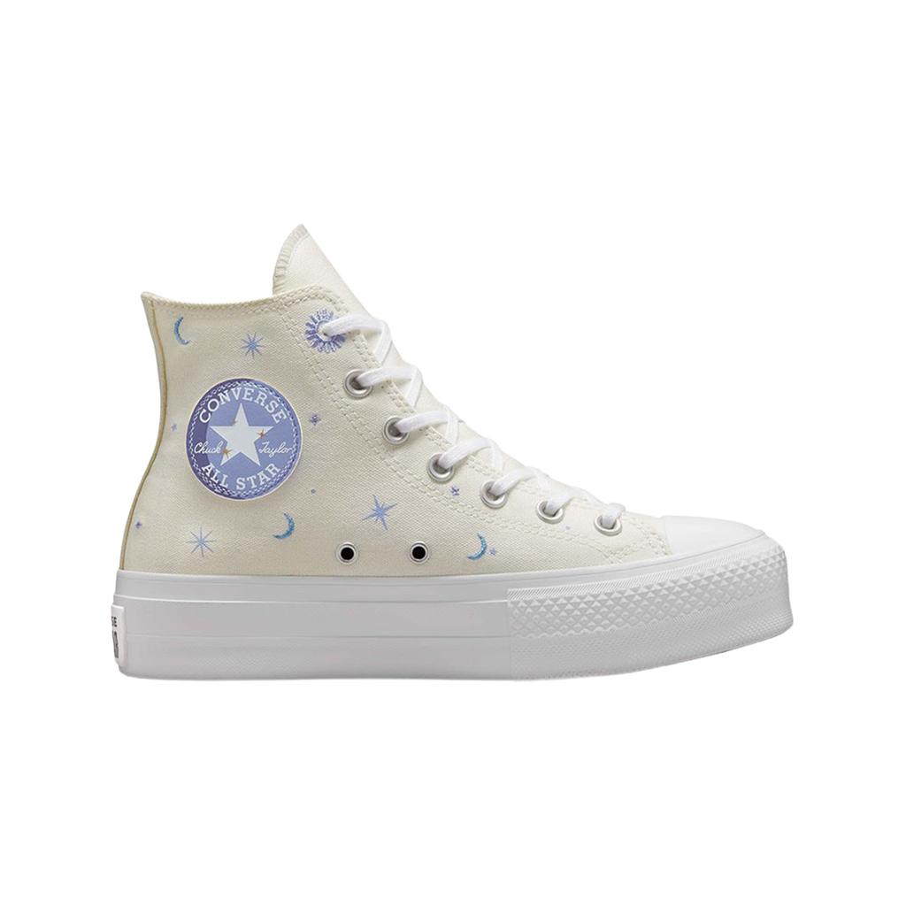 (w) Converse Chuck Taylor All Star Lift Hi Celestial Timeless Graphic Egret