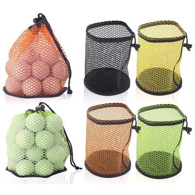 Hold 12/25/50 Balls Golf Ball Organizer Drawstring Pouch Golf Ball Mesh Bag  Table Tennis