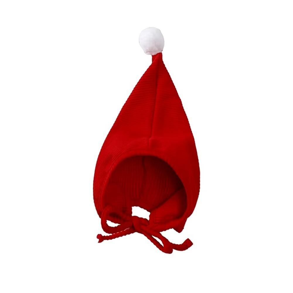 

Рождественская одежда для младенцев с рогами, милая шапка Рудольфа, новый комбинезон для новорожденных на возраст от 3 до 24 месяцев Kid Height 66cm-Red Ball Hat