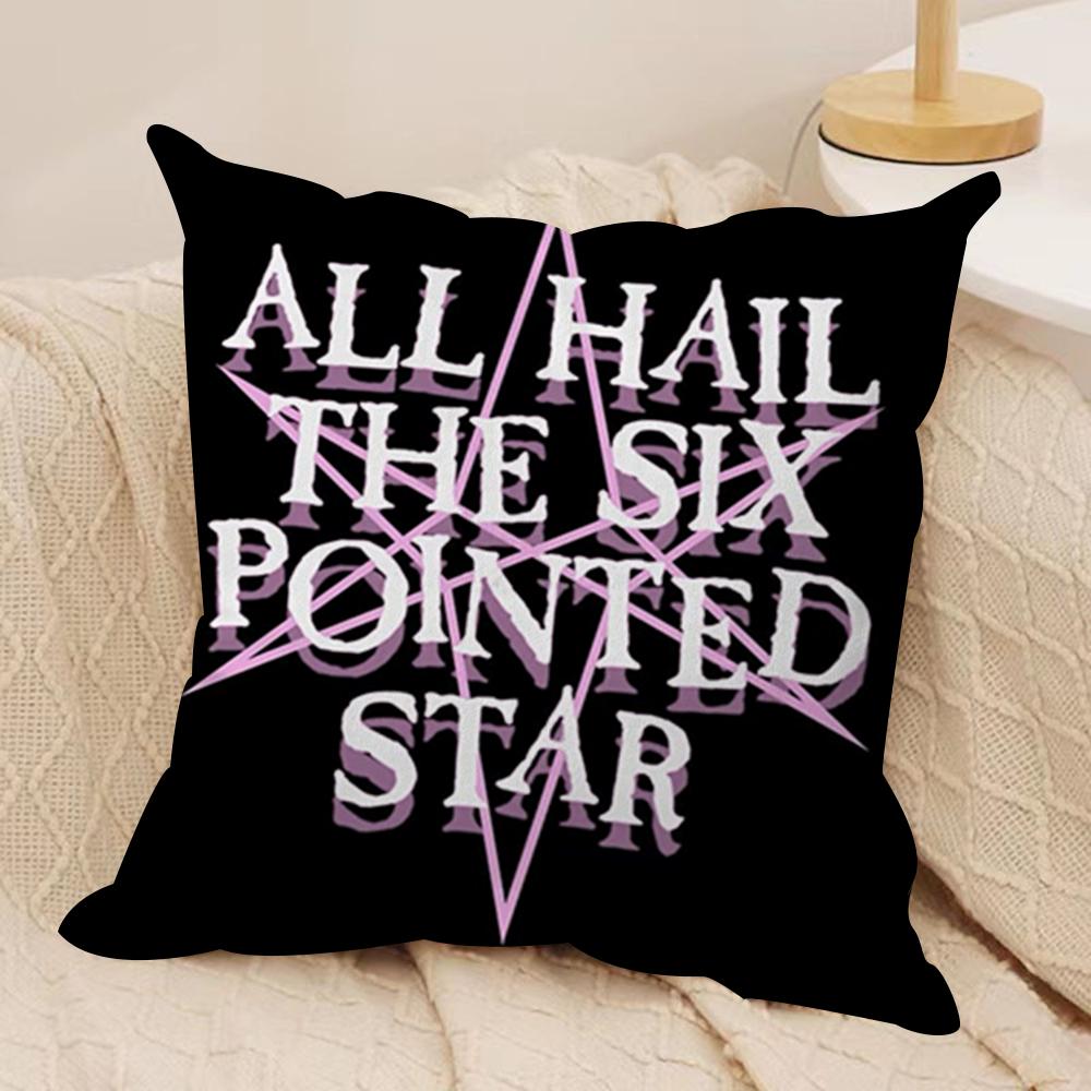 B-Bring Me the H-Horizon Cushion Cover Soft Plush Fabric Double-Sided Printed Sofa Cushion Cover for All Seasons Home Decor Gift