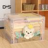 Large Storage Box with Handle Transparent Design Zipper Closure Multi-Function Home Quilt Storage Bag Blanket Clothing Organizer