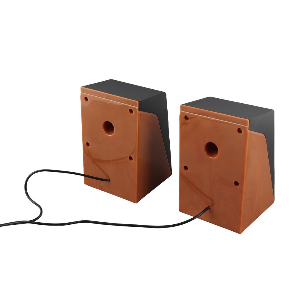 PC Speakers HiFi Deep Bass Adjustable Volume Plug and Play Desktop Speakers for TVs Computers Laptops Phones