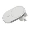 15W Round Magnetic Suction Wireless Charger Car Mobile Phone Holder Fast ChargingWhite