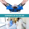 Nylon Material Flip Over Care Pad 12 Handles Elderly Turning Care Pad  Up Down Stairs