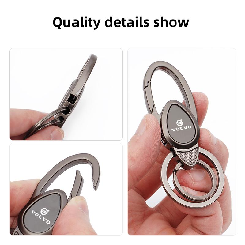 Metal Car Styling Keychain Key Ring Chain Emblem Gift For Volvo XC90 V90 V60 XC60 V40 EC40 EX40 S80 S60 S90 C40 XC40 V70 C30 C70