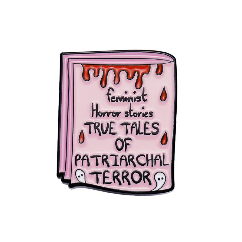 Unique Alloy Letter Newspaper Style Brooches For Fashionable Backpack Accessories