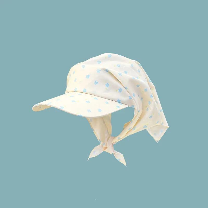 Nuovi Cappelli con Fazzoletto Personalizzati a Colori Coordinati per Donne Estate Viaggio Protezione Solare Versatili Moda con Cinturino Cappelli da Sole Uomini