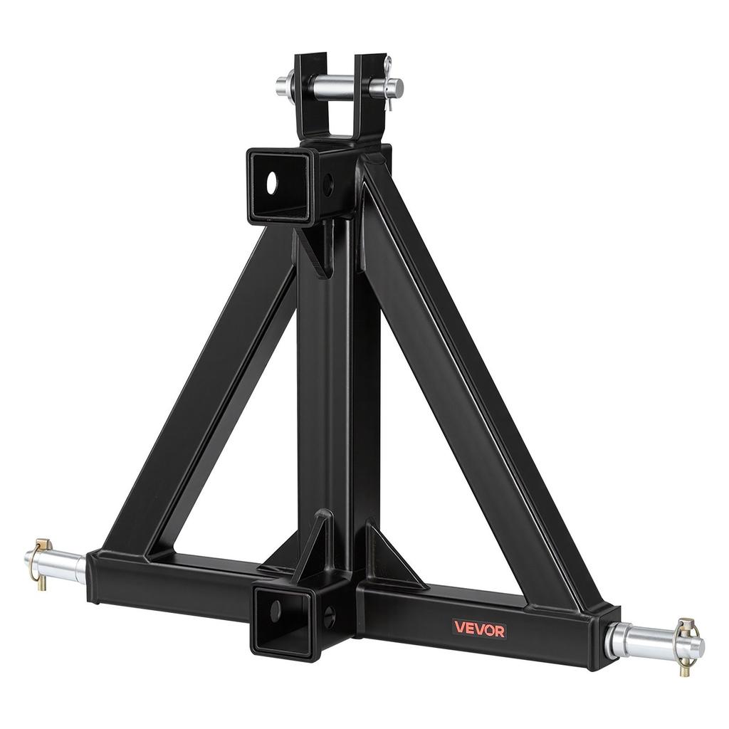 3 Point Trailer Hitch with 50.8 mm Receiver, 3 Pt Quick Hitch Attachment, Tractor Tow Drawbar Adapter, Compatible with Category 1, Kubota, Mahindra,