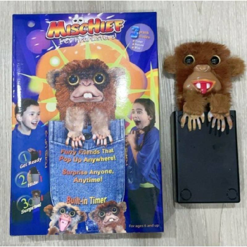 

Pull Monkey String Prank Toy Tricky Toys Doll Halloween Gift Party Decoration Tongue