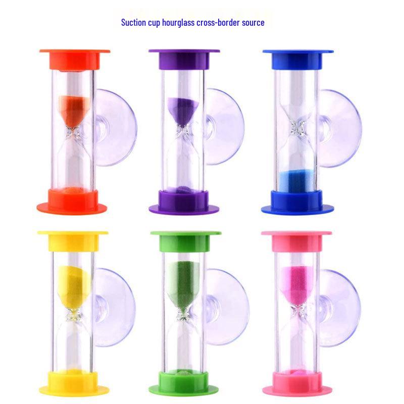 Children's 3-Minute Suction Cup Toothbrushing Timer Hourglass